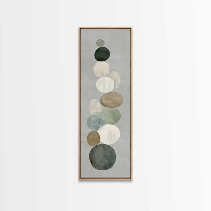 Sand Garden Lines as Minimalist Pattern Canvas Print, Meditation Art, Printable Artwork, Living Room Decor, Stillness, MED-1x3-83