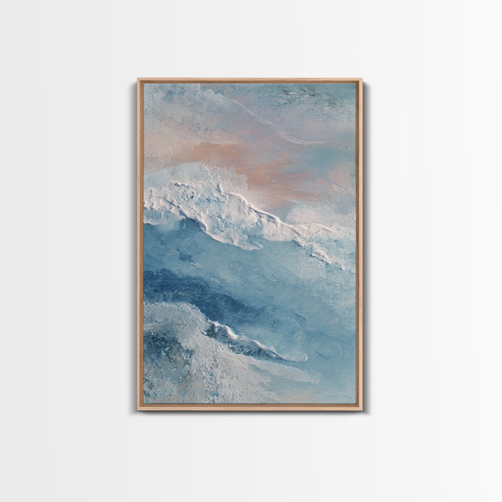 Abstract Breath Waves Canvas Print, Meditation Art, Wall Art, Living Room Decor, Abstract Art, Stillness, Boho Wall Decor, MED-2x3-14