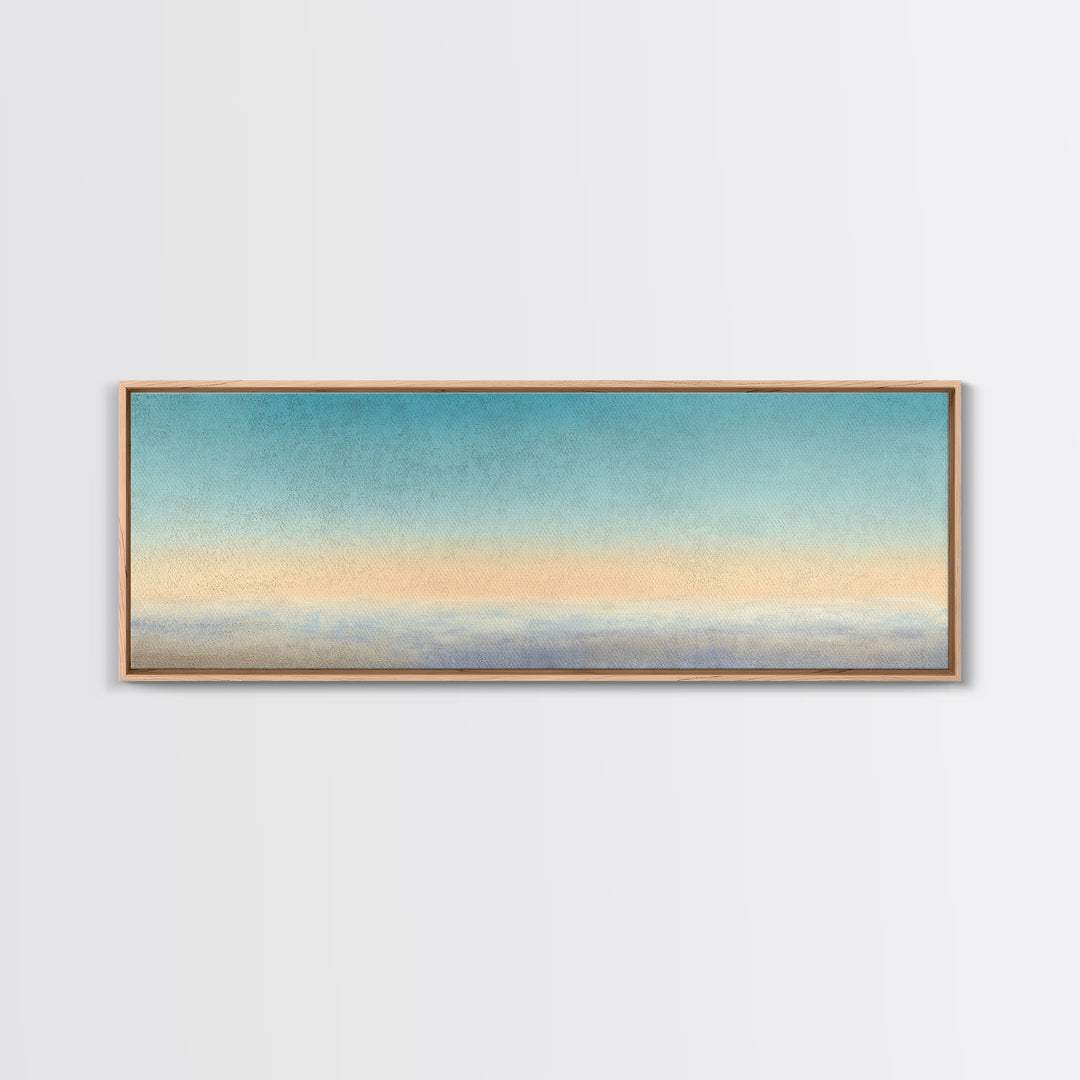 Soft Chakra Color Gradient Without Symbols Overload Canvas Print, Meditation Art, Gallery Wall Art, Living Room Decor, MED-3x1-50