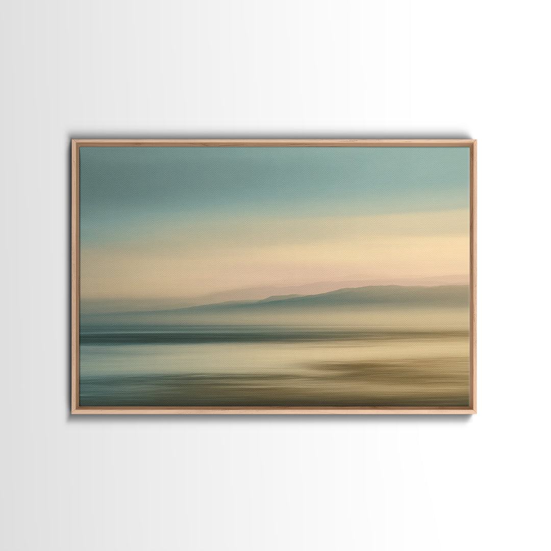 Soft Chakra Color Gradient Without Symbols Overload Canvas Print, Meditation Art, Neutral Wall Art, Living Room Decor, MED-3x2-38