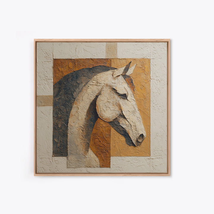 Minimal Horse Contour Canvas Print, Minimalist Art, Living Room Decor, Fine Art, Minimal, Modern Decor, Fine Art Print, MIN-1x1-18