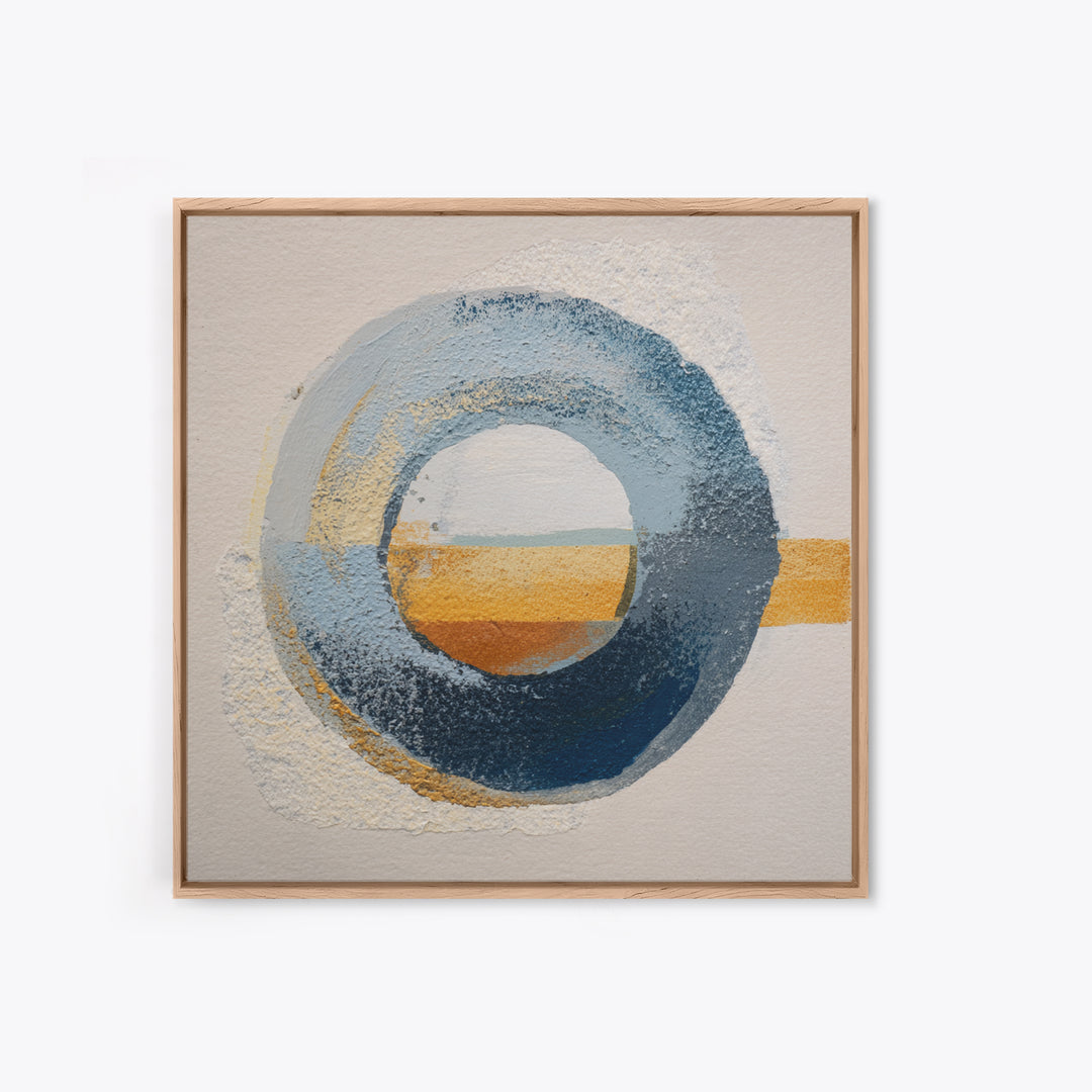 Single Brushstroke Circle Canvas Print, Minimalist Art, Abstract Wall Art, Living Room Decor, Oil Painting, Minimal, MIN-1x1-22