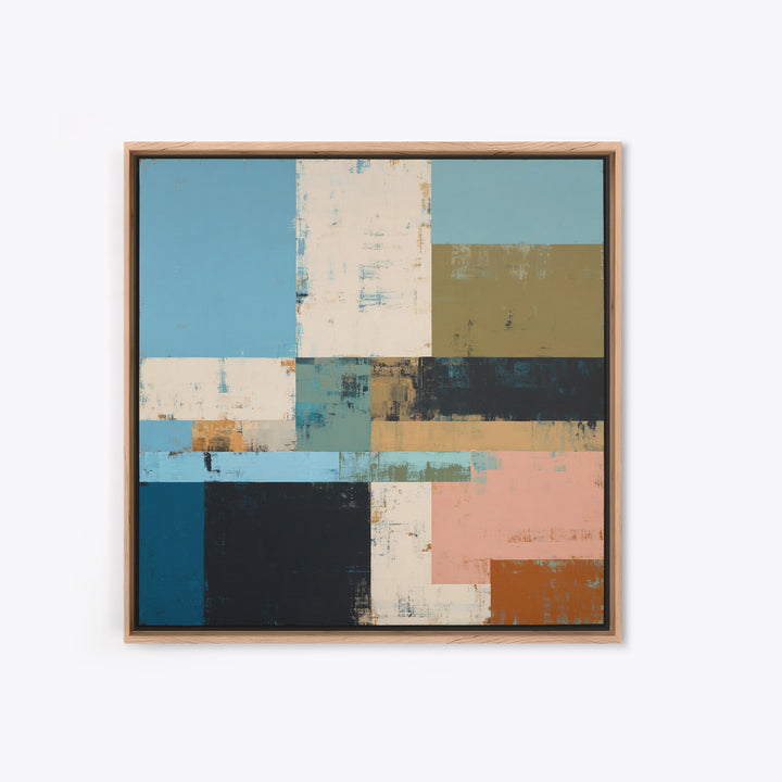 Simple Blue Horizon Canvas Print, Minimalist Art, Modern Art, Living Room Decor, Fine Art, Minimal, Minimalist Decor, MIN-1x1-30