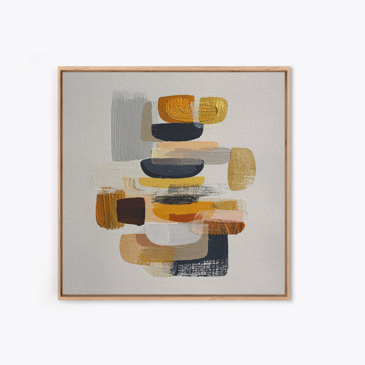 Quiet Stone Stack Canvas Print, Minimalist Art, Printable Art, Living Room Decor, Abstract Art, Minimal, Neutral Decor, MIN-1x1-35