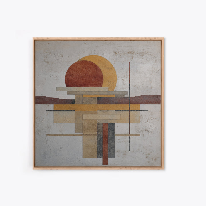 Simple Geometric Sun Canvas Print, Minimalist Art, Luxury Decor, Living Room Decor, Abstract Art, Minimal, Art Prints, MIN-1x1-87