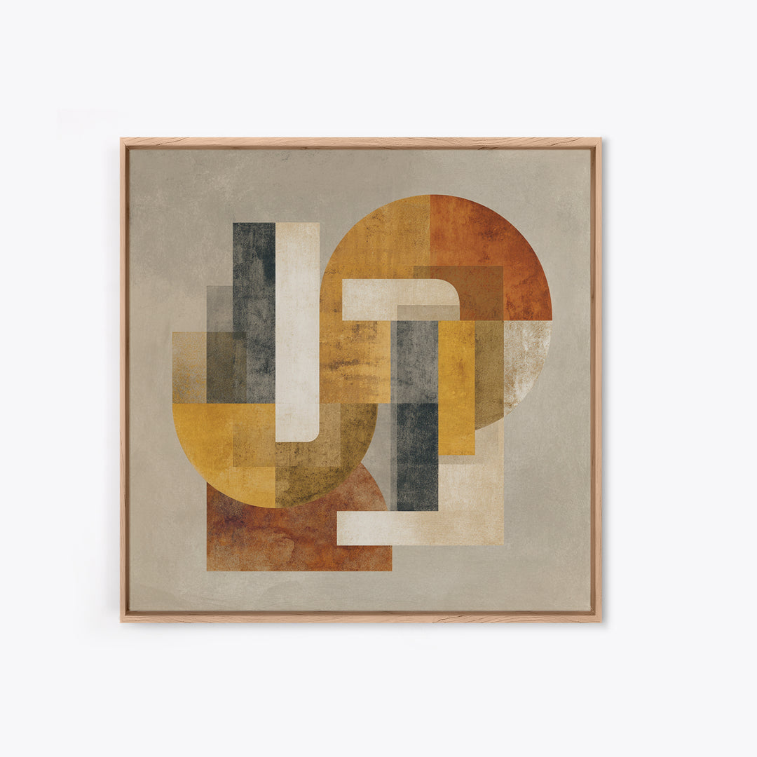 Two Overlapping Organic Shapes Canvas Print, Minimalist Art, Room Decor, Living Room Decor, Abstract Art, Minimal, Art Print, MIN-1x1-91