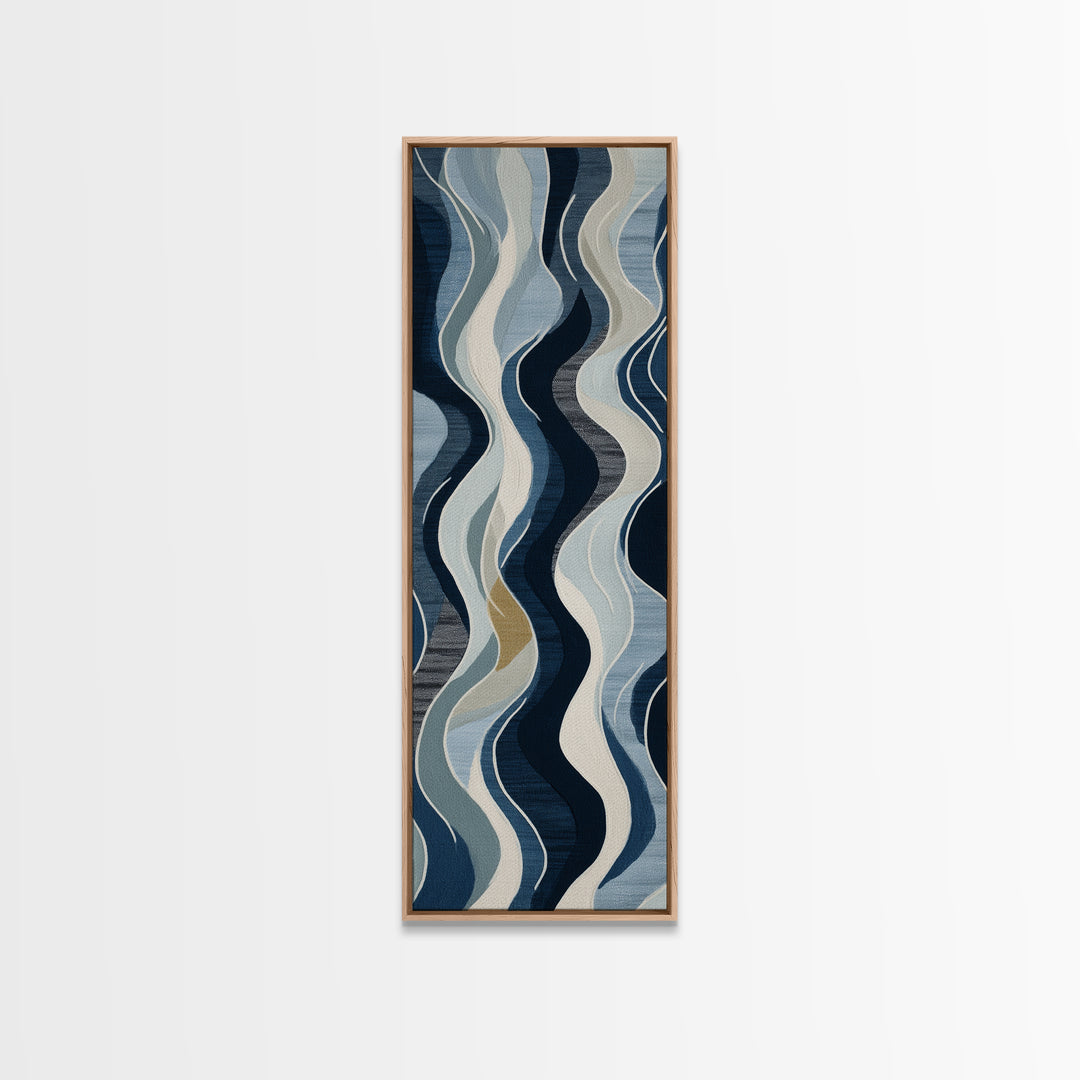 Minimal Abstract Wave Line Canvas Print, Minimalist Art, Minimalist Wall Art, Living Room Decor, Abstract Art, Minimal, MIN-1x3-1