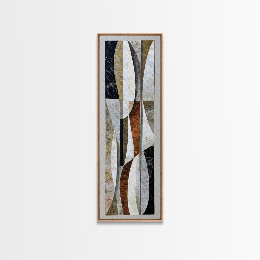 Quiet Stone Stack Canvas Print, Minimalist Art, Movie Poster, Living Room Decor, Abstract Art, Minimal, Modern Wall Art, MIN-1x3-23