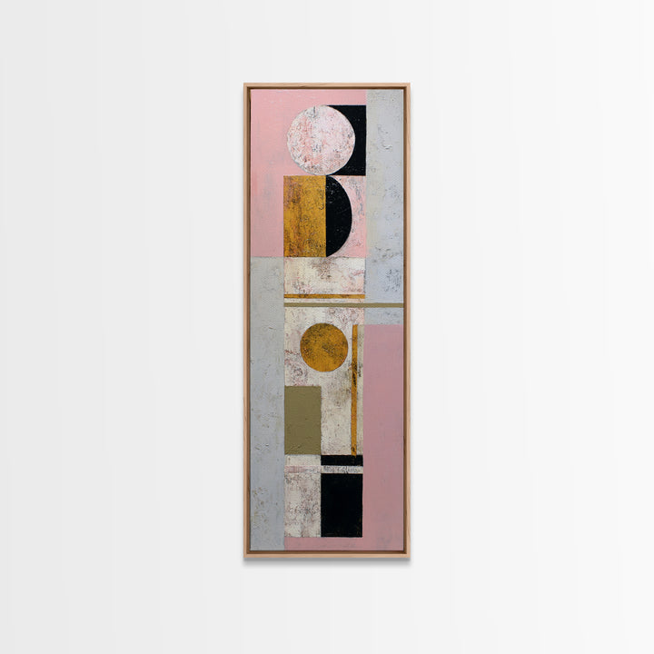 Simple Geometric Sun Canvas Print, Minimalist Art, Boho, Living Room Decor, Abstract Art, Minimal, Abstract Painting, MIN-1x3-27
