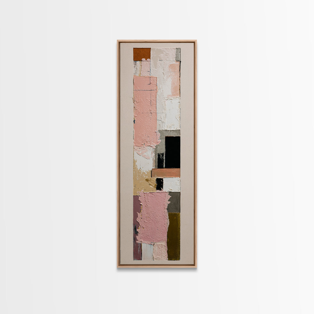 Minimal Horse Contour Framed Canvas Print, Minimalist Art, Modern Art, Living Room Decor, Oil Painting, Minimal, MIN-1x3-30