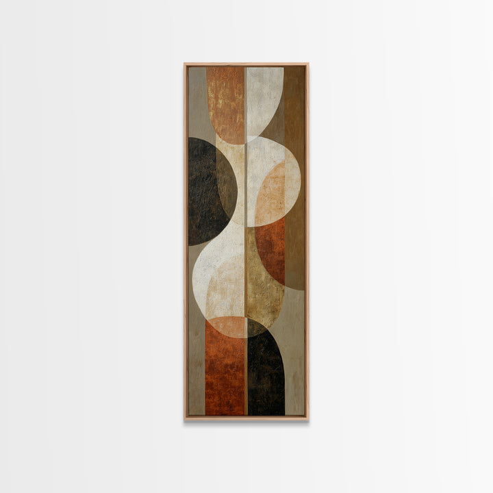 Two Overlapping Organic Shapes Framed Canvas Print, Minimalist Art, Canvas Tote Bag, Living Room Decor, Abstract Art, Minimal, MIN-1x3-31