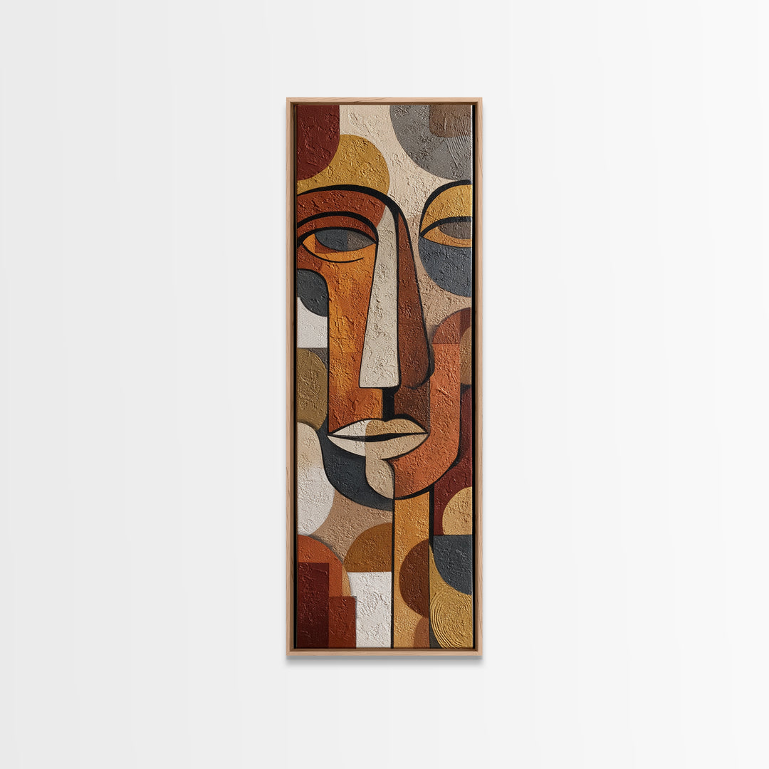 Single Continuous Line Female Face Canvas Print, Minimalist Art, Japanese Wall Art, Living Room Decor, Fine Art, Minimal, MIN-1x3-41