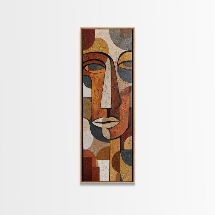Single Continuous Line Female Face Canvas Print, Minimalist Art, Japanese Wall Art, Living Room Decor, Fine Art, Minimal, MIN-1x3-41