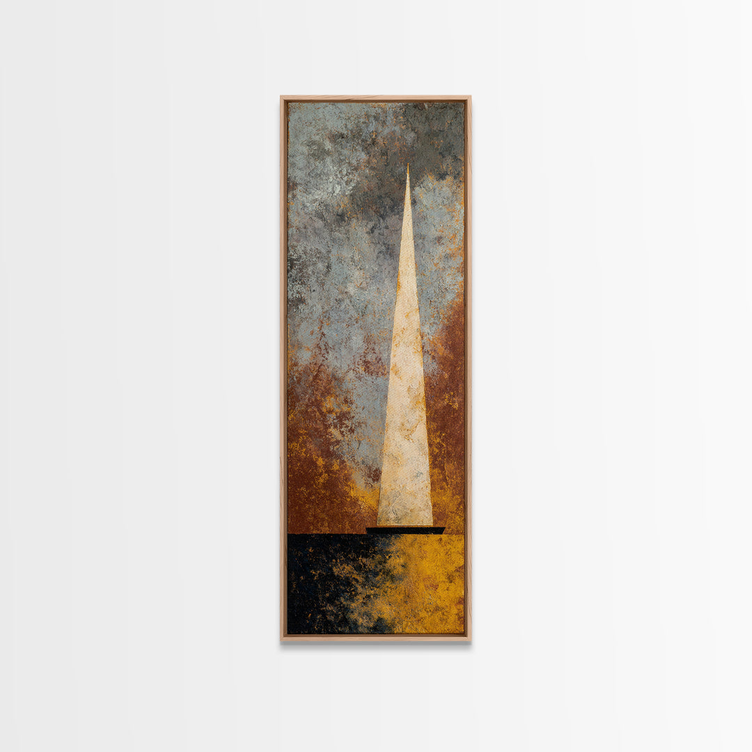 Tiny Sailboat under Open Sky Framed Canvas Print, Minimalist Art, Fine Art Print, Living Room Decor, Fine Art, Minimal, MIN-1x3-50