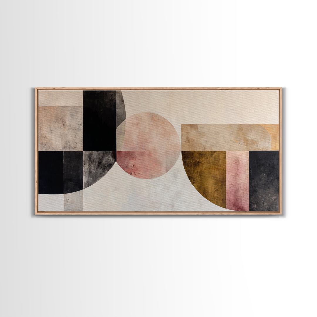 Monochrome Arch and Shadow Composition Canvas Print, Minimalist Art, Minimalist, Living Room Decor, Fine Art, Minimal, MIN-2x1-52