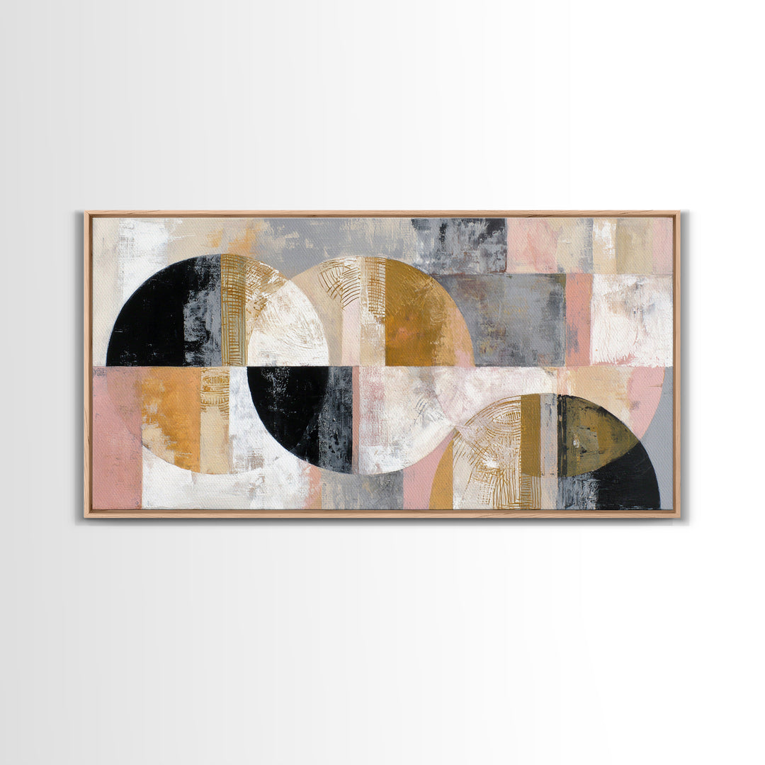 Single Gold Line Curve on Charcoal Canvas Print, Minimalist Art, Digital Wall Art, Living Room Decor, Abstract Art, Minimal, MIN-2x1-61