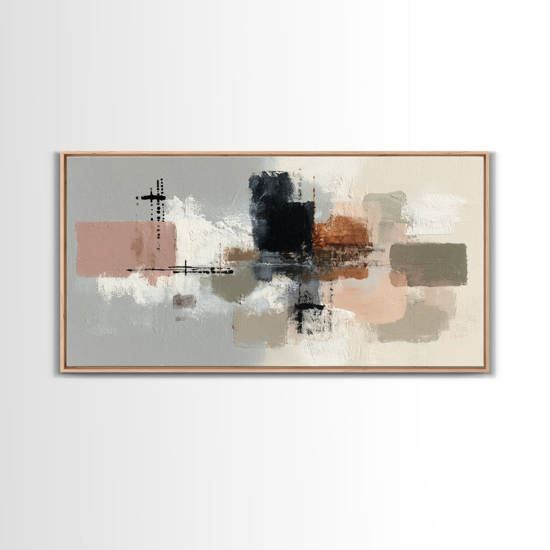 Small Cloud Study Canvas Print, Minimalist Art, Black Art, Living Room Decor, Fine Art, Minimal, Minimalist Wall Art, MIN-2x1-89