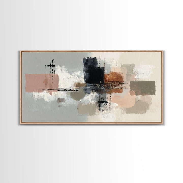 Small Cloud Study Canvas Print, Minimalist Art, Black Art, Living Room Decor, Fine Art, Minimal, Minimalist Wall Art, MIN-2x1-89