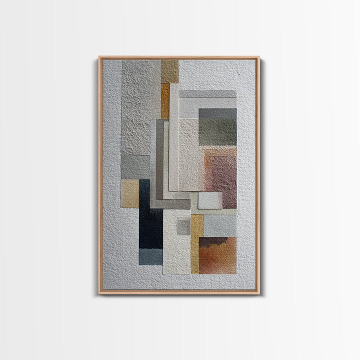 Calm Rectangle Composition Canvas Print, Minimalist Art, Statement Artwork, Living Room Decor, Fine Art, Minimal, Wall Decor, MIN-2x3-32