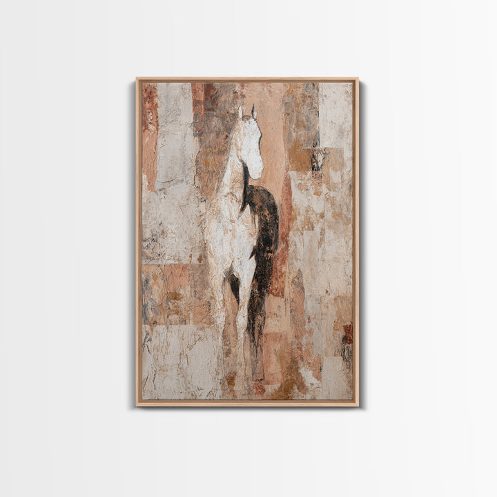 Minimal Horse Contour Canvas Print, Minimalist Art, Art, Living Room Decor, Fine Art, Minimal, Canvas Tote Bag, Abstract Art, MIN-2x3-50