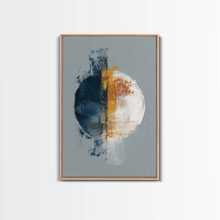 Single Brushstroke Circle Canvas Print, Minimalist Art, Wall Decor, Living Room Decor, Fine Art, Minimal, Abstract Art, MIN-2x3-54