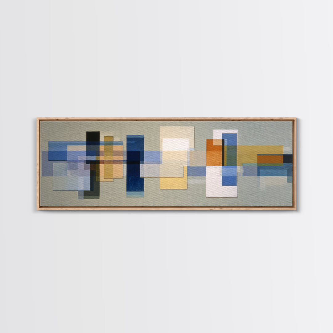 Calm Rectangle Composition Canvas Print, Minimalist Art, Living Room Decor, Fine Art, Minimal, Modern Decor, Fine Art Print, MIN-3x1-16