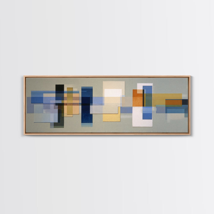 Calm Rectangle Composition Canvas Print, Minimalist Art, Living Room Decor, Fine Art, Minimal, Modern Decor, Fine Art Print, MIN-3x1-16