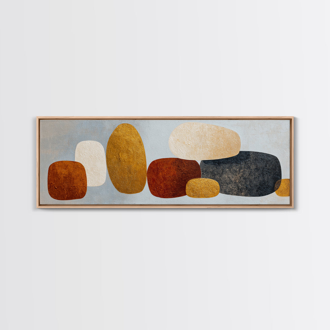 Quiet Stone Stack Canvas Print, Minimalist Art, Fine Art Print, Living Room Decor, Abstract Art, Minimal, Wall Decor, MIN-3x1-3