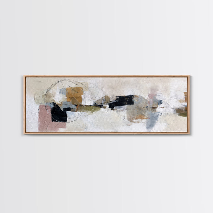 Small Black Bird Crossing White Space Canvas Print, Minimalist Art, Large Wall Art, Living Room Decor, Fine Art, Minimal, MIN-3x1-71