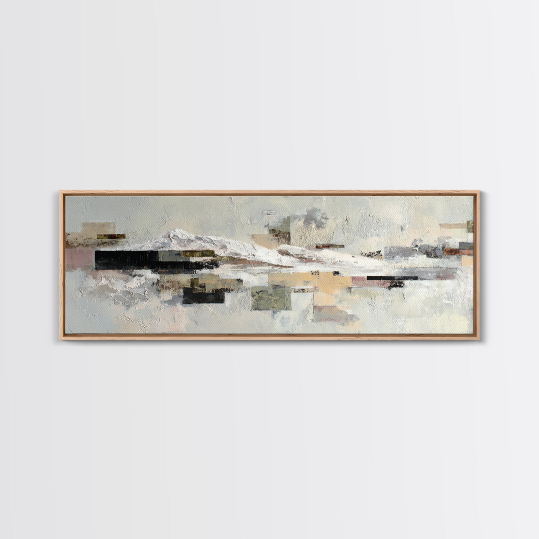 White on White Plaster Texture Study Canvas Print, Minimalist Art, Unique Wall Art, Living Room Decor, Fine Art, Minimal, MIN-3x1-8