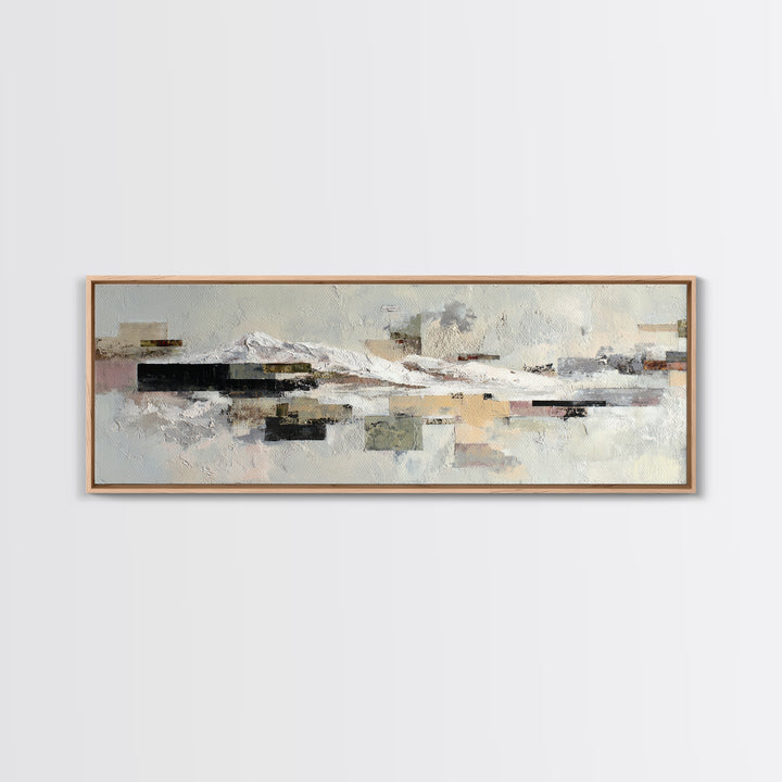 White on White Plaster Texture Study Canvas Print, Minimalist Art, Unique Wall Art, Living Room Decor, Fine Art, Minimal, MIN-3x1-8