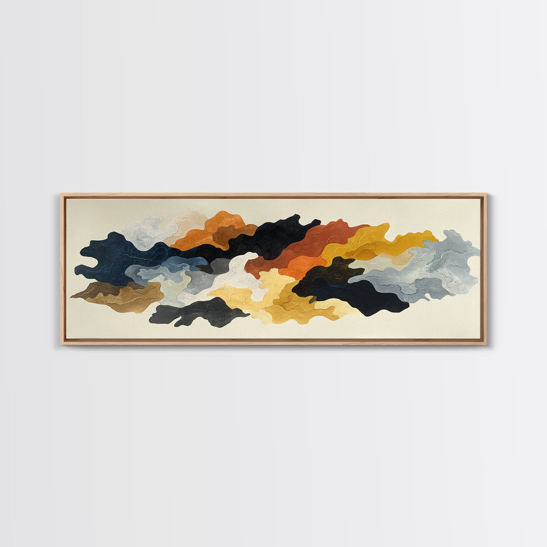 Minimal Horse Contour Framed Canvas Print, Minimalist Art, Black Art, Living Room Decor, Fine Art, Minimal, Minimalist Wall Art, MIN-3x1-82