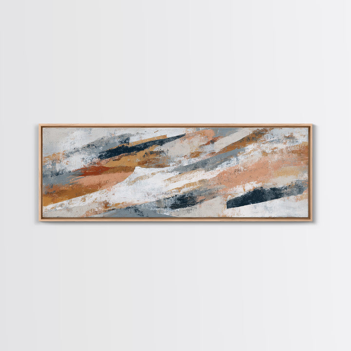 Calm Rectangle Composition Canvas Print, Minimalist Art, Wall Art, Living Room Decor, Oil Painting, Minimal, Large Wall Art, MIN-3x1-88