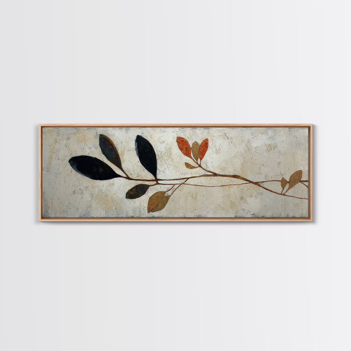 Minimal Branch Silhouette Canvas Print, Minimalist Art, Digital Prints, Living Room Decor, Fine Art, Minimal, Printable Art, MIN-3x1-91
