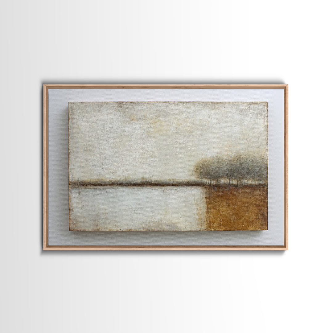 Calm Rectangle Composition Framed Canvas Print, Minimalist Art, Living Room Decor, Minimal, Modern Decor, Fine Art Print, MIN-3x2-28
