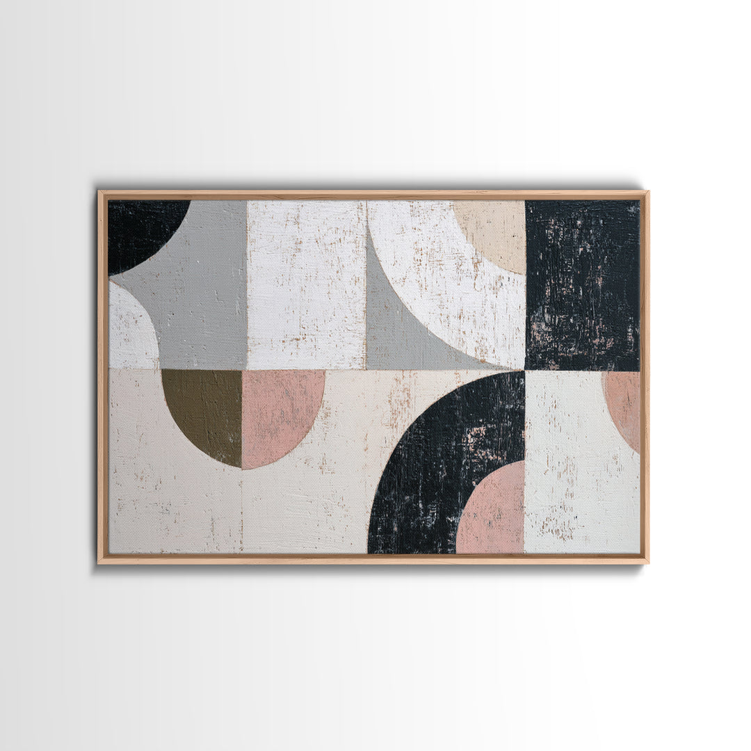 Minimal Moon over a Pale Ocean Canvas Print, Minimalist Art, Modern Art, Living Room Decor, Fine Art, Minimal, Minimalist Decor, MIN-3x2-37