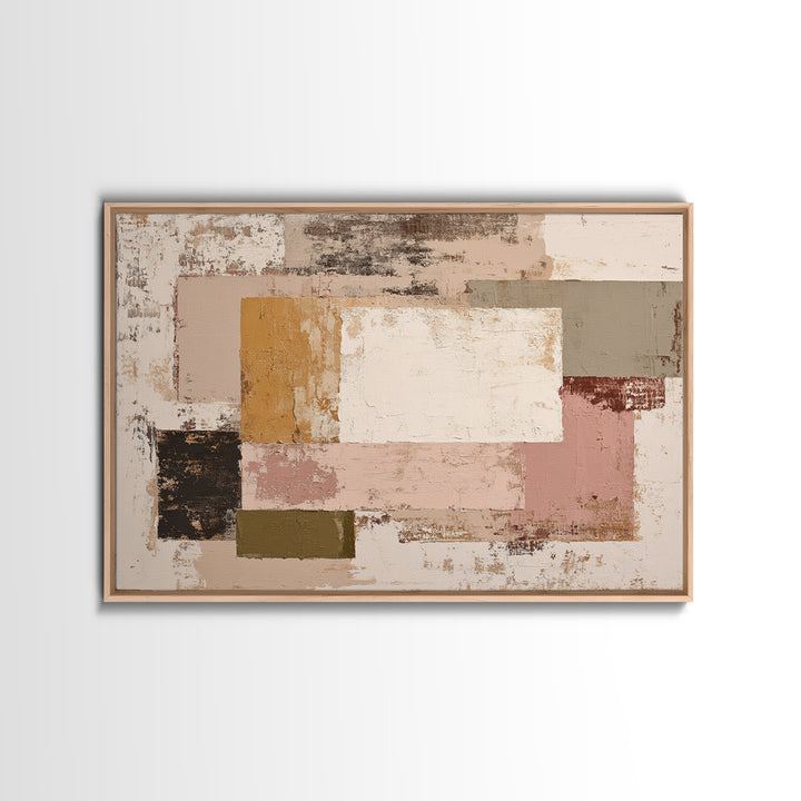 Calm Rectangle Composition Canvas Print, Minimalist Art, Modern Wall Art, Living Room Decor, Abstract Art, Minimal, MIN-3x2-52