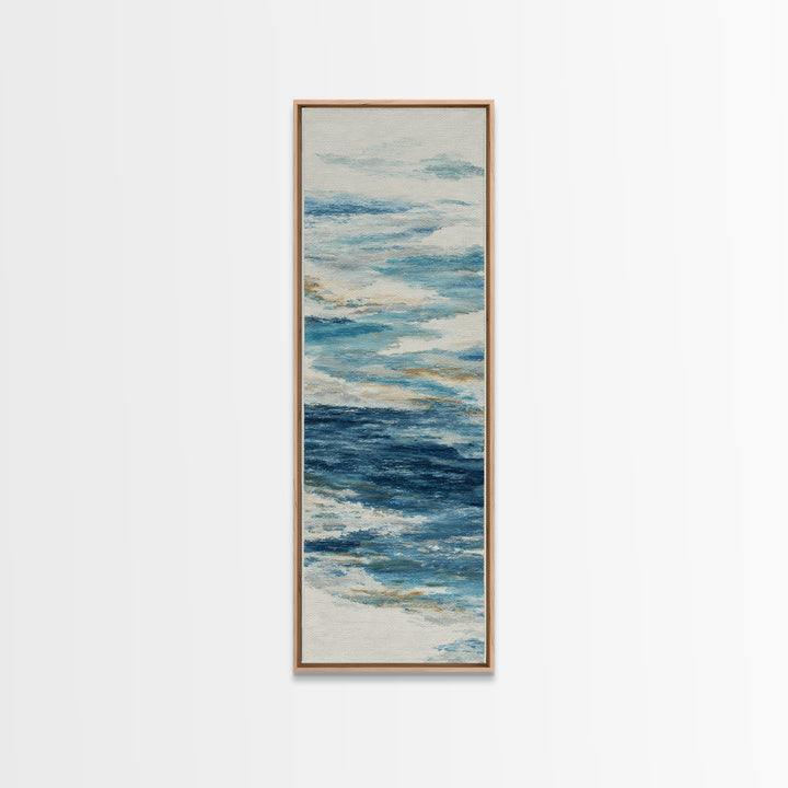 Whale Tail Rising from Misty Ocean Canvas Print, Marine Life Art, Marine Life, Living Room Decor, Fine Art, Marine, Art Print, MLA-1x3-86