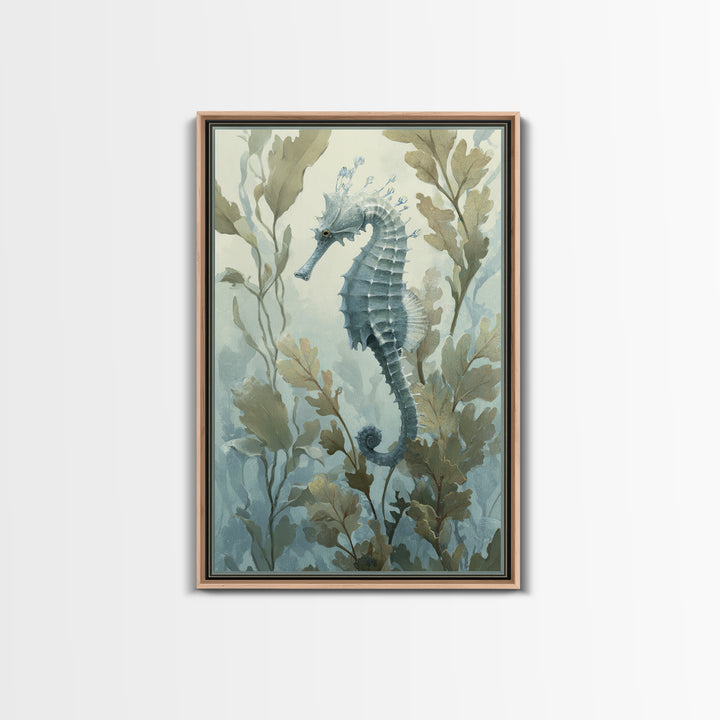 Sea Dragon Drifting Among Kelp Framed Canvas Print, Marine Life Art, Home Decor, Living Room Decor, Fine Art, Marine, MLA-2x3-25