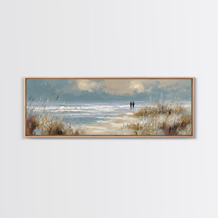 Seahorse Pair Among Sea Grass Canvas Print, Marine Life Art, Coastal Decor, Living Room Decor, Fine Art, Marine, Fish Art, MLA-3x1-21