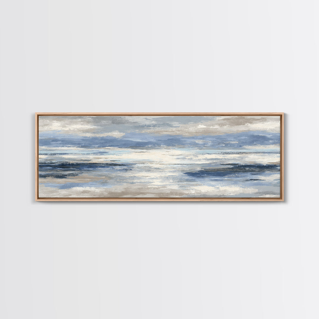 Orca Beneath Northern Lights Canvas Print, Marine Life Art, Statement Artwork, Living Room Decor, Marine, Coastal Wall Art, MLA-3x1-48