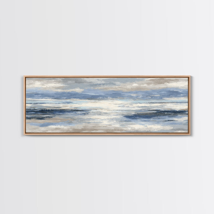 Orca Beneath Northern Lights Canvas Print, Marine Life Art, Statement Artwork, Living Room Decor, Marine, Coastal Wall Art, MLA-3x1-48