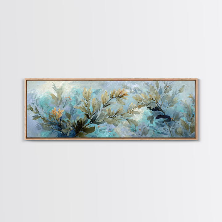 Sea Dragon Drifting Among Kelp Framed Canvas Print, Marine Life Art, Beach Prints, Living Room Decor, Fine Art, Marine, MLA-3x1-81