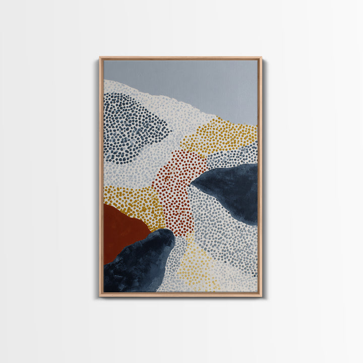 Minimal Mountain Scene Canvas Print, Midcentury Modern Art, Modern Art, Living Room Decor, Fine Art, Retro, Minimalist Decor, MMA-2x3-95
