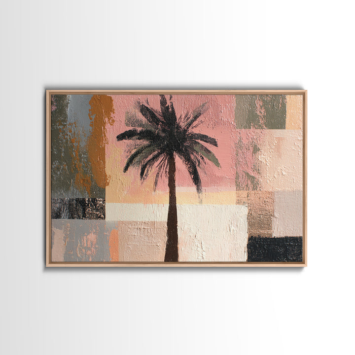 Stylized Palm Tree Canvas Print, Midcentury Modern Art, Living Room Wall Art, Living Room Decor, Fine Art, Retro, Luxury Decor, MMA-3x2-21