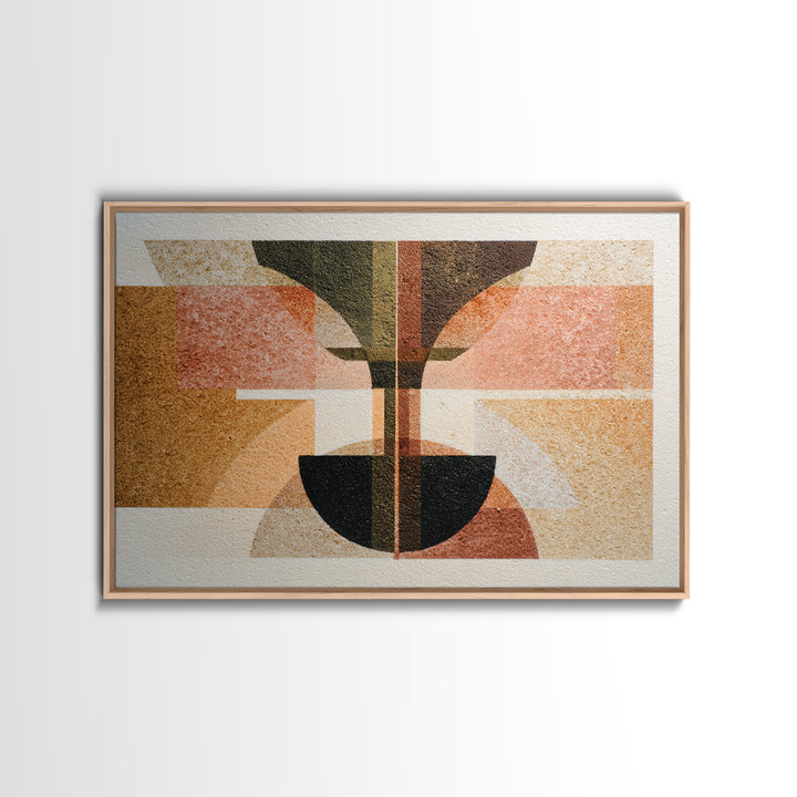 Rocket Ship in Retro Space Age Design Canvas Print, Midcentury Modern Art, Living Room Wall Art, Living Room Decor, Retro, MMA-3x2-90