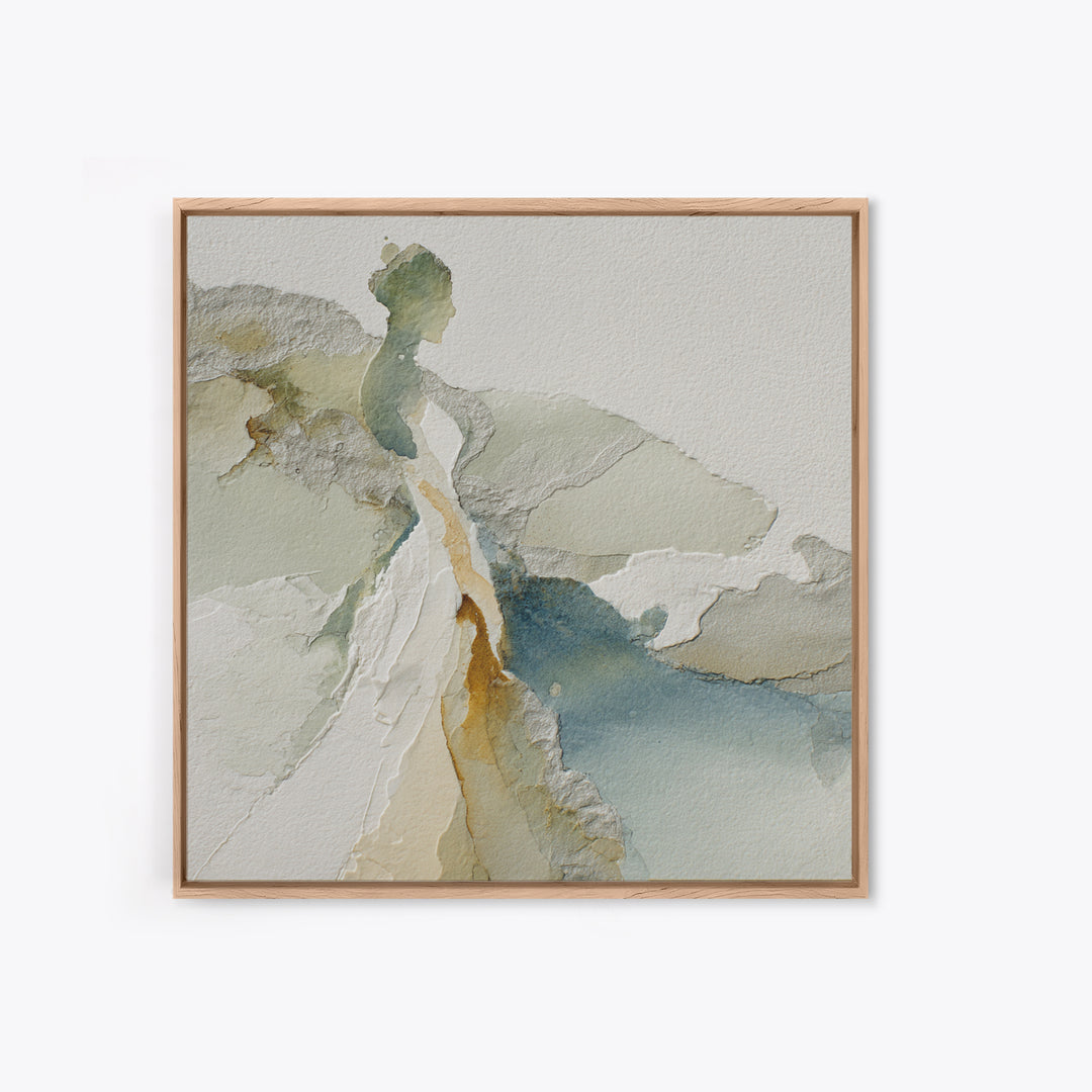 Simple Line Figure Canvas Print, Medical Office Art, Anatomy Wall Art, Office Decor, Fine Art, Calm, Neuroscience Art, MOA-1x1-18