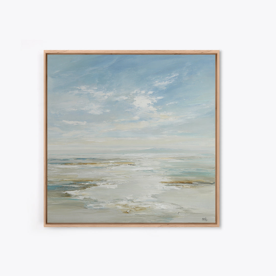 Peaceful Ocean Horizon Framed Canvas Print, Medical Office Art, Printable Art, Office Decor, Fine Art, Calm, Medical Wall Art, MOA-1x1-28