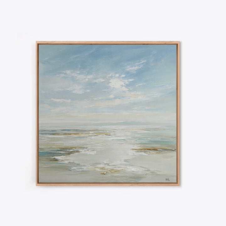 Peaceful Ocean Horizon Framed Canvas Print, Medical Office Art, Printable Art, Office Decor, Fine Art, Calm, Medical Wall Art, MOA-1x1-28
