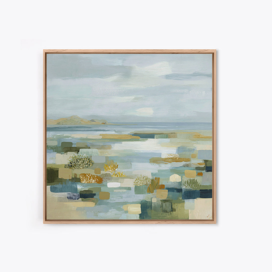 Clean Geometric Composition Framed Canvas Print, Medical Office Art, Biology Art, Office Decor, Abstract Art, Calm, Art Print, MOA-1x1-34